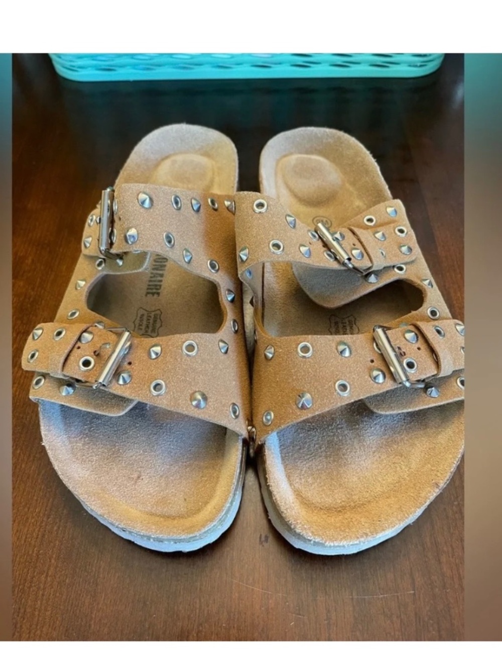 Cushionaire Landon Suede Studded Sandals